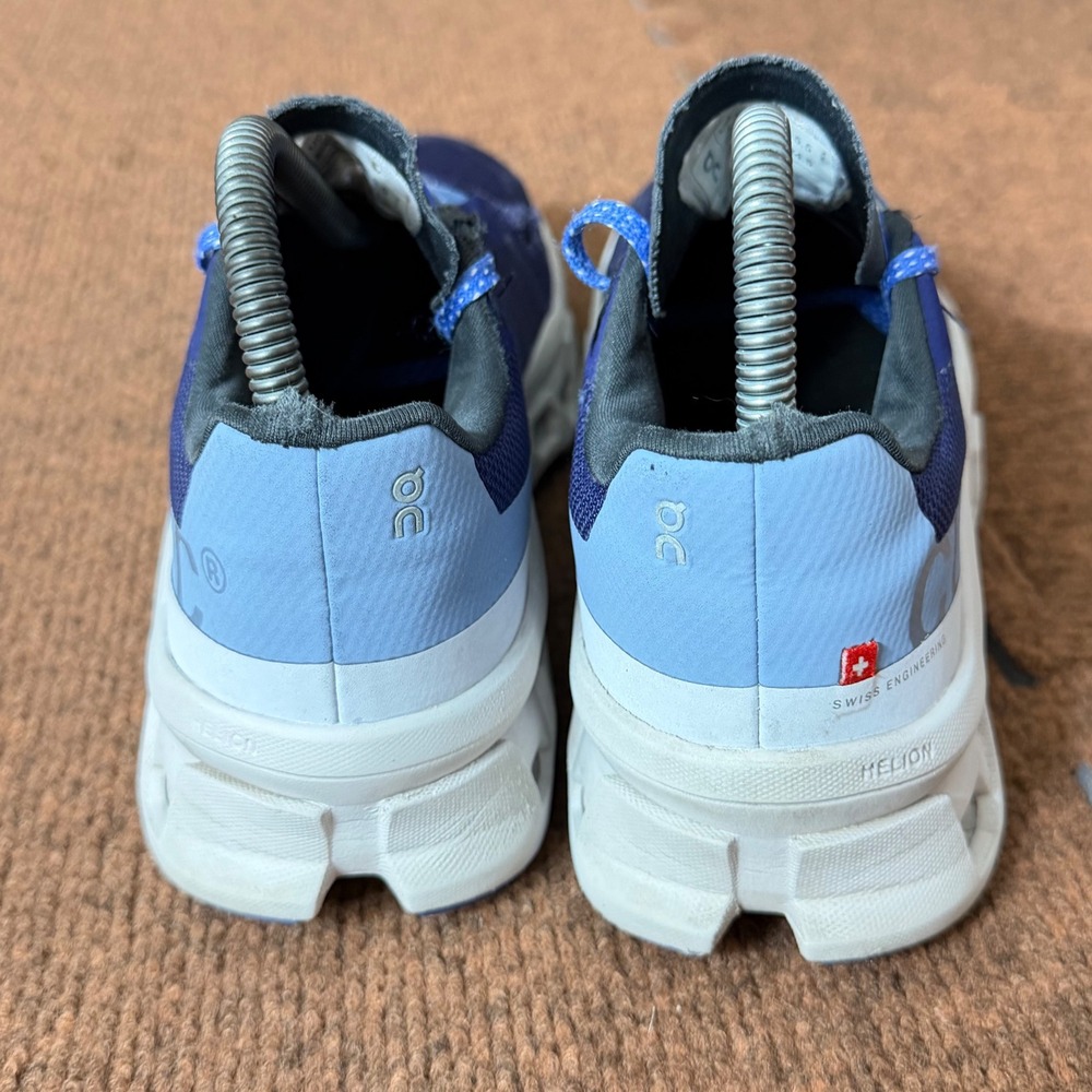 On Cloudmonster Womens Running Shoes Blue Grey 61.99026 US 7.5 gym fit shoe C+ - Picture 5 of 13